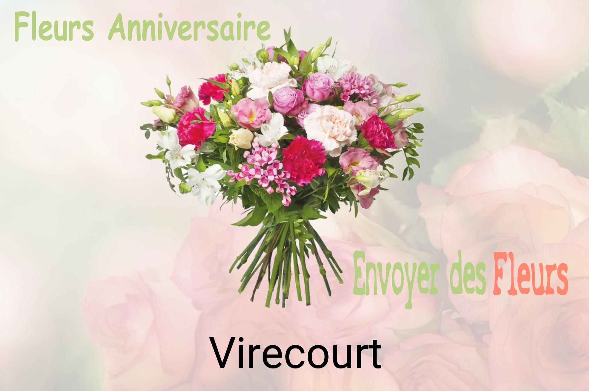 Bouquet de fleurs d’anniversaire livré à Virecourt