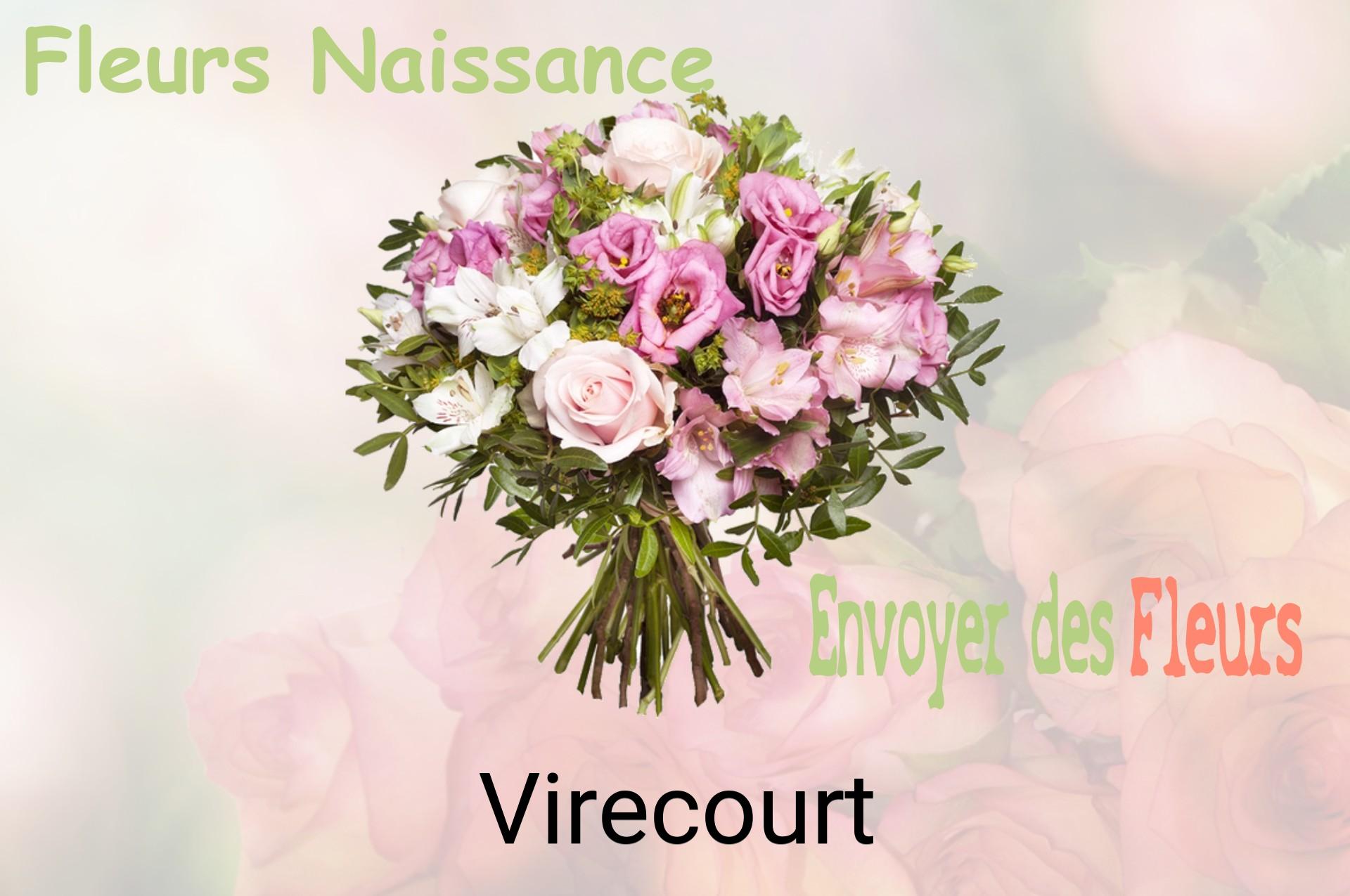 Bouquet de fleurs de naissance livré à Virecourt